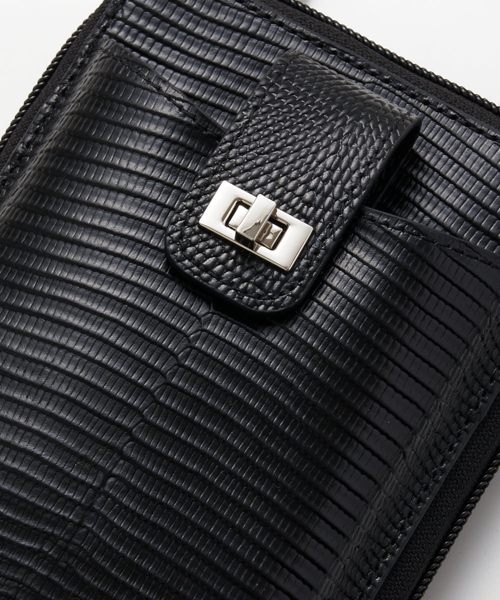 PG5GS08190 GEORGES RECH(ジョルジュ・レッシュ) 型押しスマフォポシェット オレンジ