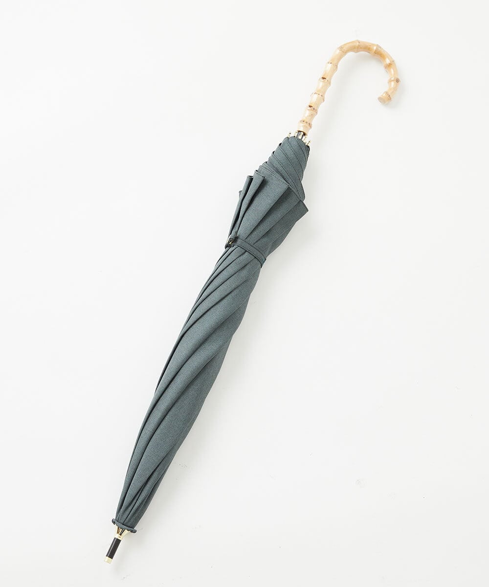 PGYGD30100 GEORGES RECH(ジョルジュ・レッシュ) [防水/撥水/晴雨兼用]バンブーロゴ刺繍日傘 カーキ