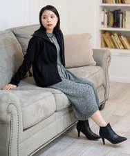 PHAAG16390 GEORGES RECH(小さいサイズ)(メゾン ドゥ サンク) ラグランスリーブセミハイネックニットワンピース ネイビー