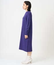 PHAAG16390 GEORGES RECH(小さいサイズ)(メゾン ドゥ サンク) ラグランスリーブセミハイネックニットワンピース ネイビー