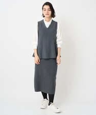 PHBAD37240 GEORGES RECH(小さいサイズ)(メゾン ドゥ サンク) [日本製]ロマンティックタックフリルブラウス ホワイト