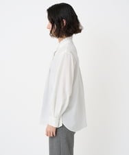 PHBAD37240 GEORGES RECH(小さいサイズ)(メゾン ドゥ サンク) [日本製]ロマンティックタックフリルブラウス ホワイト