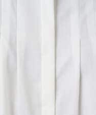 PHBAD37240 GEORGES RECH(小さいサイズ)(メゾン ドゥ サンク) [日本製]ロマンティックタックフリルブラウス ホワイト