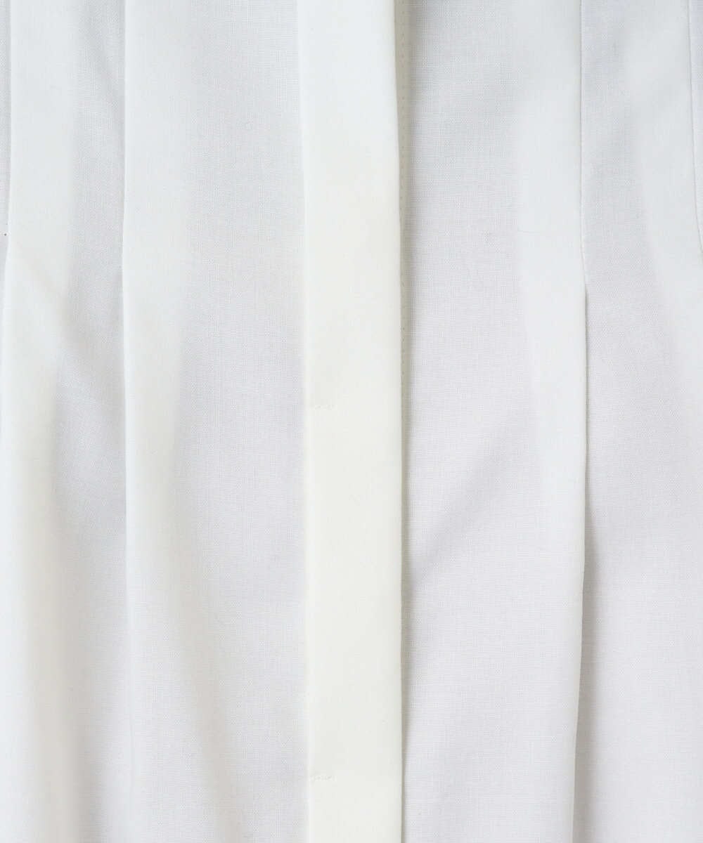 PHBAD37240 GEORGES RECH(小さいサイズ)(メゾン ドゥ サンク) [日本製]ロマンティックタックフリルブラウス ホワイト