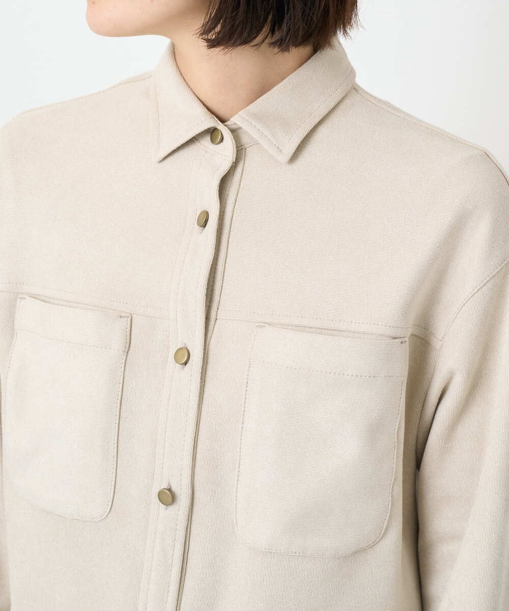 PHBAD62290 GEORGES RECH(小さいサイズ)(メゾン ドゥ サンク)  [日本製]コーデュロイシャツジャケット ダークグレー