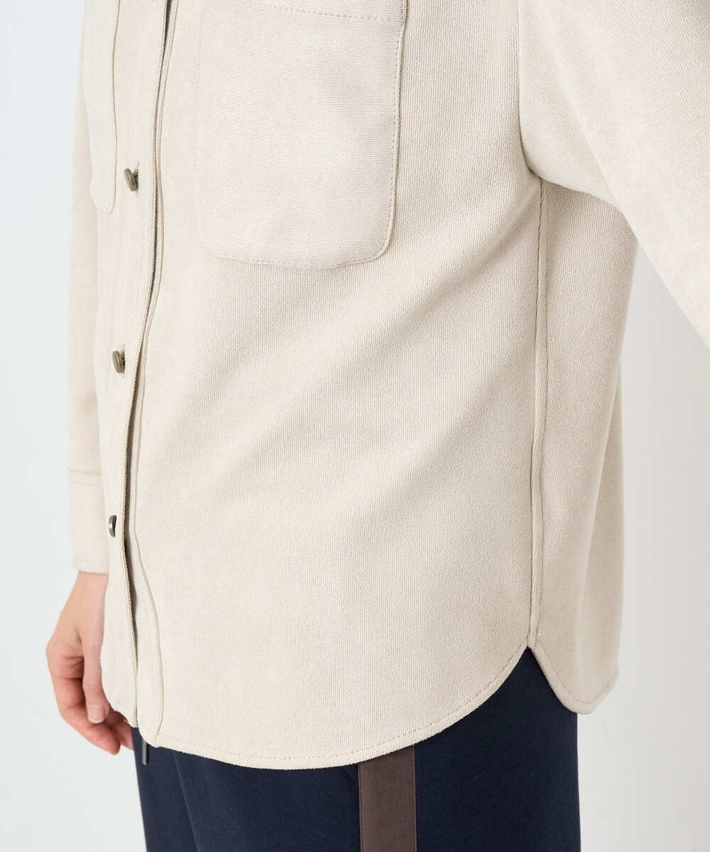 PHBAD62290 GEORGES RECH(小さいサイズ)(メゾン ドゥ サンク)  [日本製]コーデュロイシャツジャケット ダークグレー