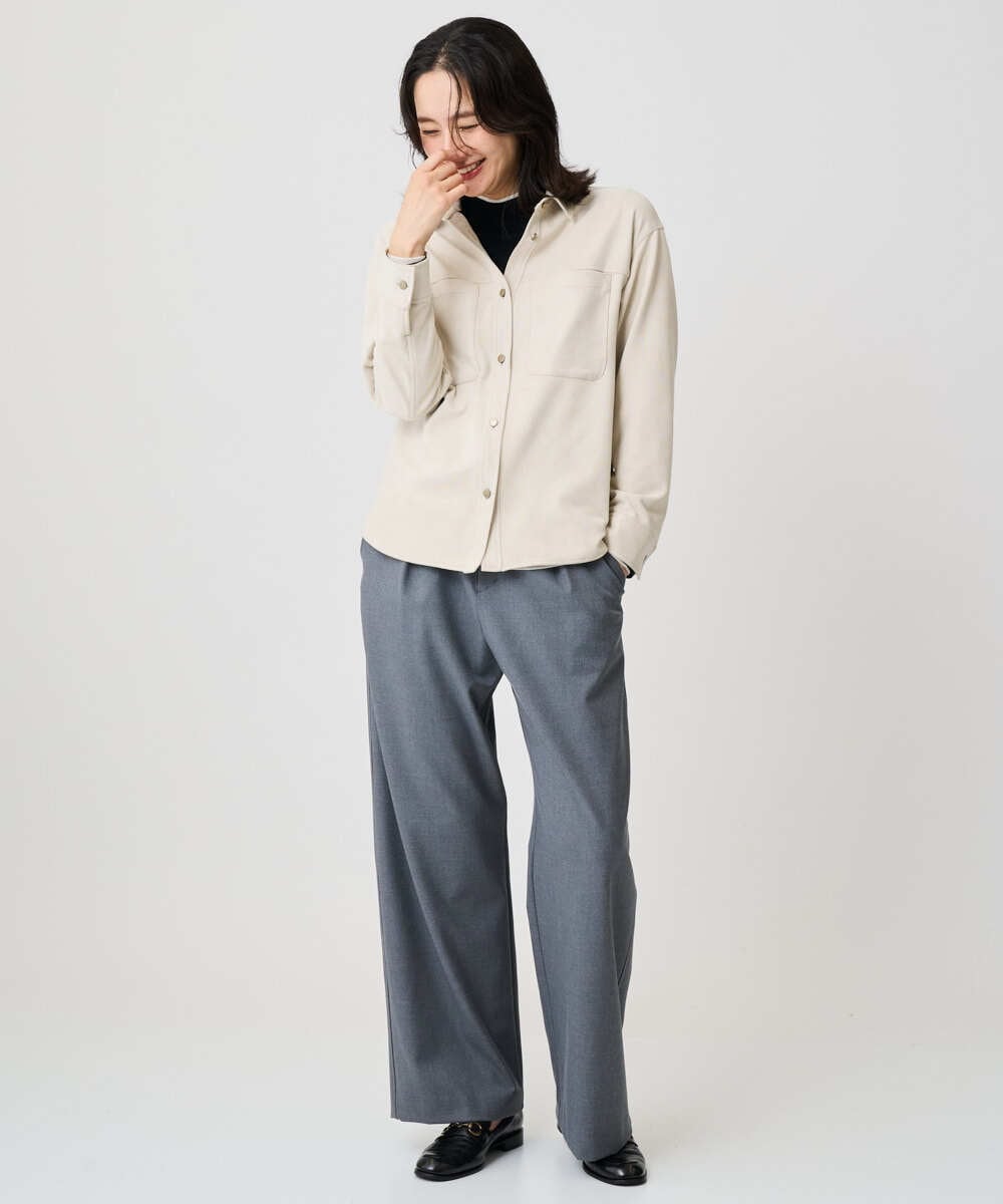 PHBAD62290 GEORGES RECH(小さいサイズ)(メゾン ドゥ サンク)  [日本製]コーデュロイシャツジャケット ダークグレー