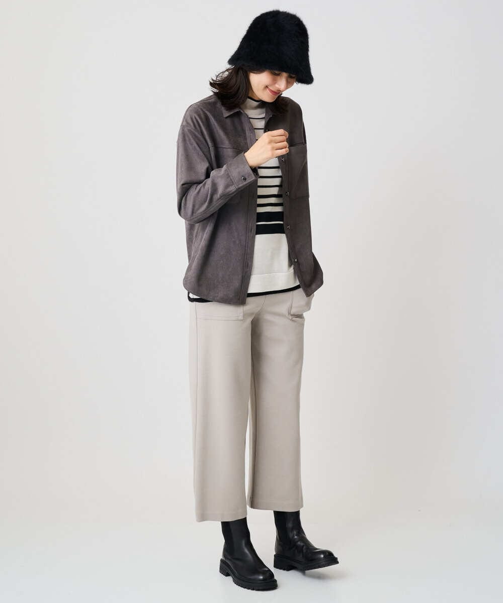 PHBAD62290 GEORGES RECH(小さいサイズ)(メゾン ドゥ サンク)  [日本製]コーデュロイシャツジャケット ダークグレー