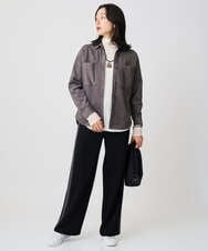 PHBAD62290 GEORGES RECH(小さいサイズ)(メゾン ドゥ サンク)  [日本製]コーデュロイシャツジャケット ダークグレー