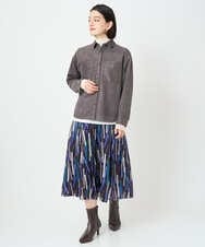 PHBAD62290 GEORGES RECH(小さいサイズ)(メゾン ドゥ サンク)  [日本製]コーデュロイシャツジャケット ダークグレー