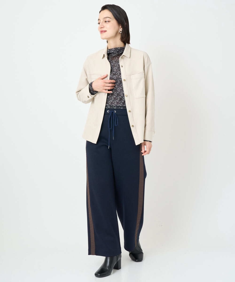 PHBAD62290 GEORGES RECH(小さいサイズ)(メゾン ドゥ サンク)  [日本製]コーデュロイシャツジャケット ダークグレー