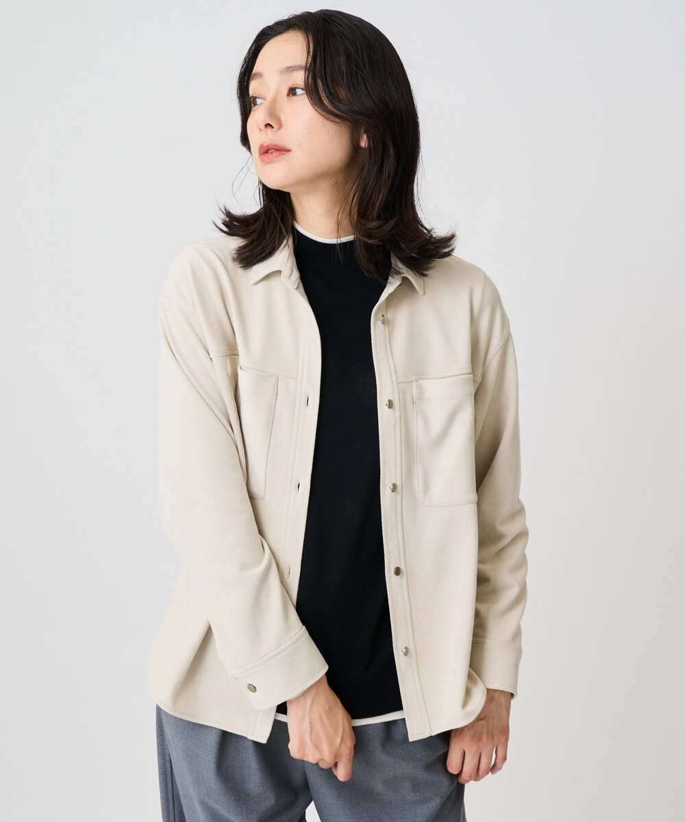 PHBAD62290 GEORGES RECH(小さいサイズ)(メゾン ドゥ サンク)  [日本製]コーデュロイシャツジャケット ダークグレー