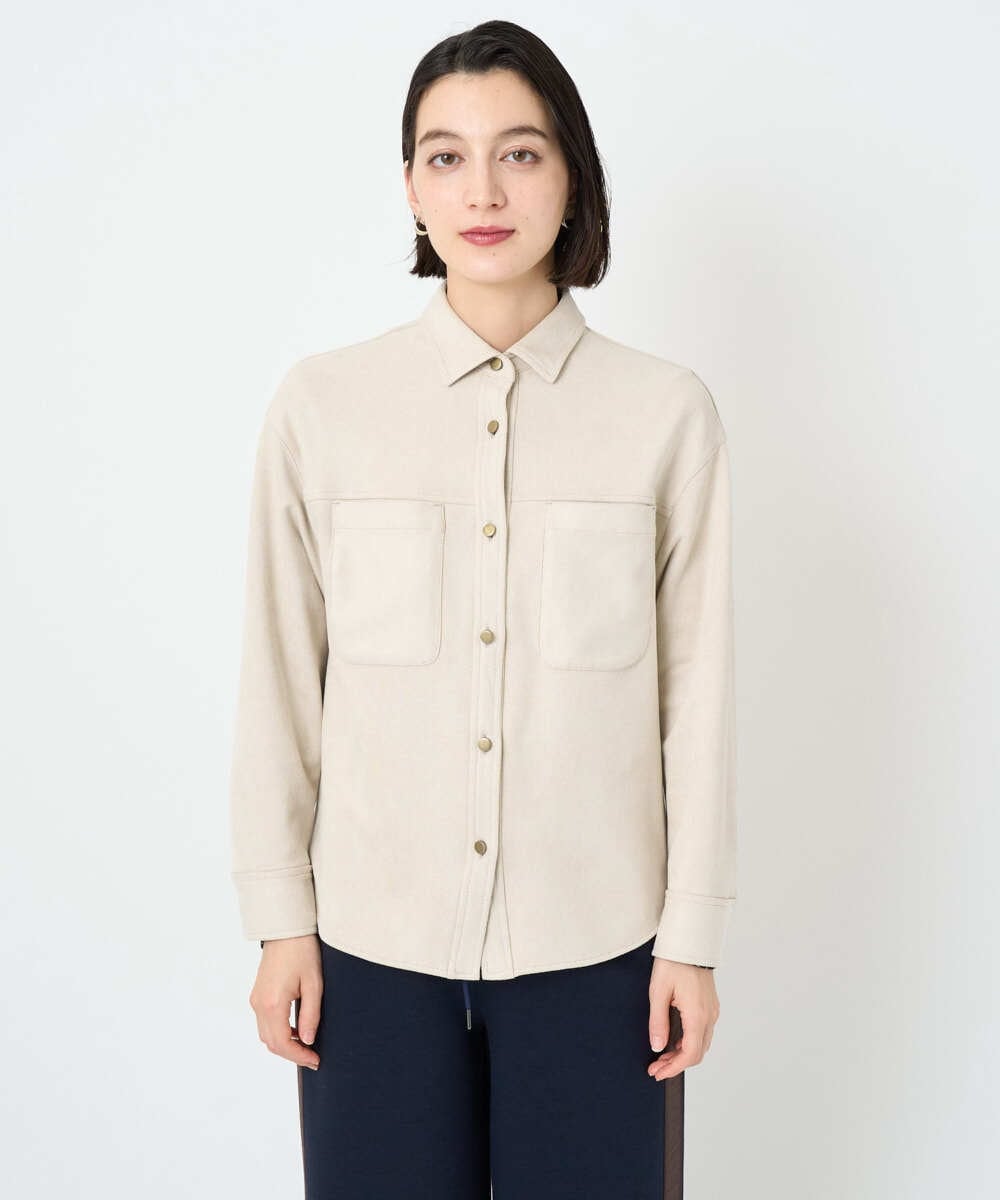 PHBAD62290 GEORGES RECH(小さいサイズ)(メゾン ドゥ サンク)  [日本製]コーデュロイシャツジャケット ダークグレー