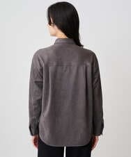 PHBAD62290 GEORGES RECH(小さいサイズ)(メゾン ドゥ サンク)  [日本製]コーデュロイシャツジャケット ダークグレー