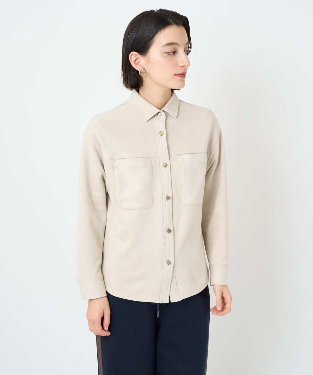 PHBAD62290 GEORGES RECH(小さいサイズ)(メゾン ドゥ サンク)  [日本製]コーデュロイシャツジャケット ダークグレー