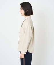 PHBAD62290 GEORGES RECH(小さいサイズ)(メゾン ドゥ サンク)  [日本製]コーデュロイシャツジャケット ダークグレー