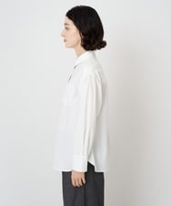 PHBAE52230 GEORGES RECH(小さいサイズ)(メゾン ドゥ サンク)  [日本製]ストレッチタイプライターシャツ ホワイト