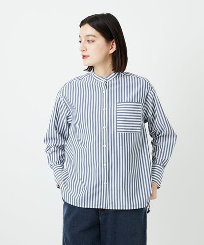 PHBEE05230 GEORGES RECH(小さいサイズ) バンドカラーシャツ