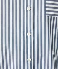 PHBEE05230 GEORGES RECH(小さいサイズ)(メゾン ドゥ サンク) [日本製]バンドカラーシャツ ネイビー