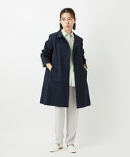 PHBEF31230 GEORGES RECH(小さいサイズ)(メゾン ドゥ サンク)  [日本製]コットンブロードストライプシャツ グリーン