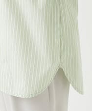 PHBEF31230 GEORGES RECH(小さいサイズ)(メゾン ドゥ サンク) ストライプレギュラーカラーシャツ グリーン