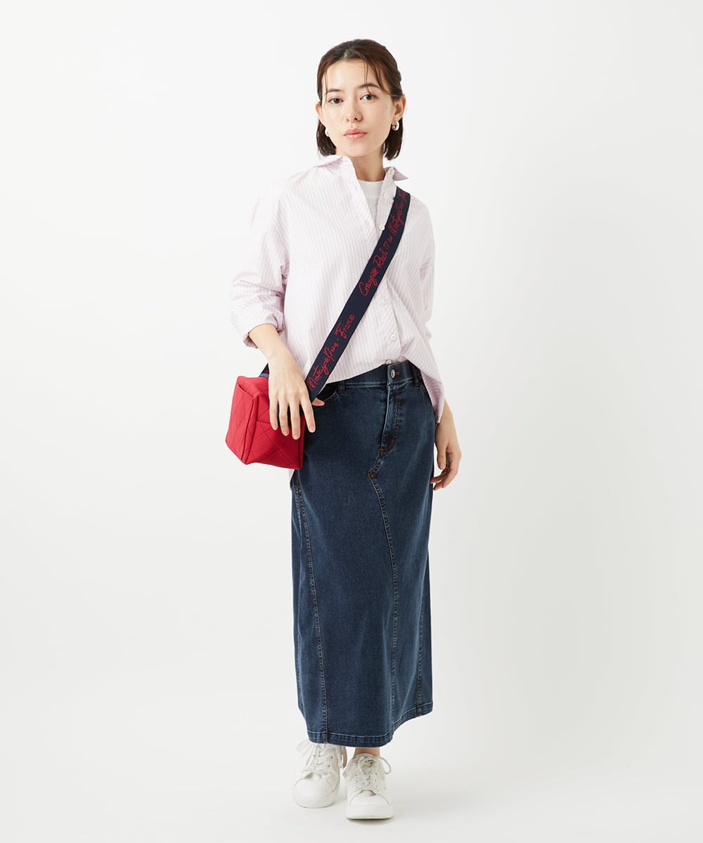 PHBEF31230 GEORGES RECH(小さいサイズ)(メゾン ドゥ サンク) ストライプレギュラーカラーシャツ グリーン