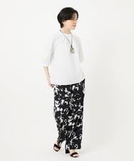 PHBGA51290 GEORGES RECH(小さいサイズ)(メゾン ドゥ サンク) タックフリル襟ブラウソー ホワイト