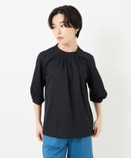 PHBGA51290 GEORGES RECH(小さいサイズ)(メゾン ドゥ サンク) タックフリル襟ブラウソー ホワイト