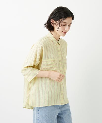 PHBGD04270  バンドカラードルマンスリーブブラウス