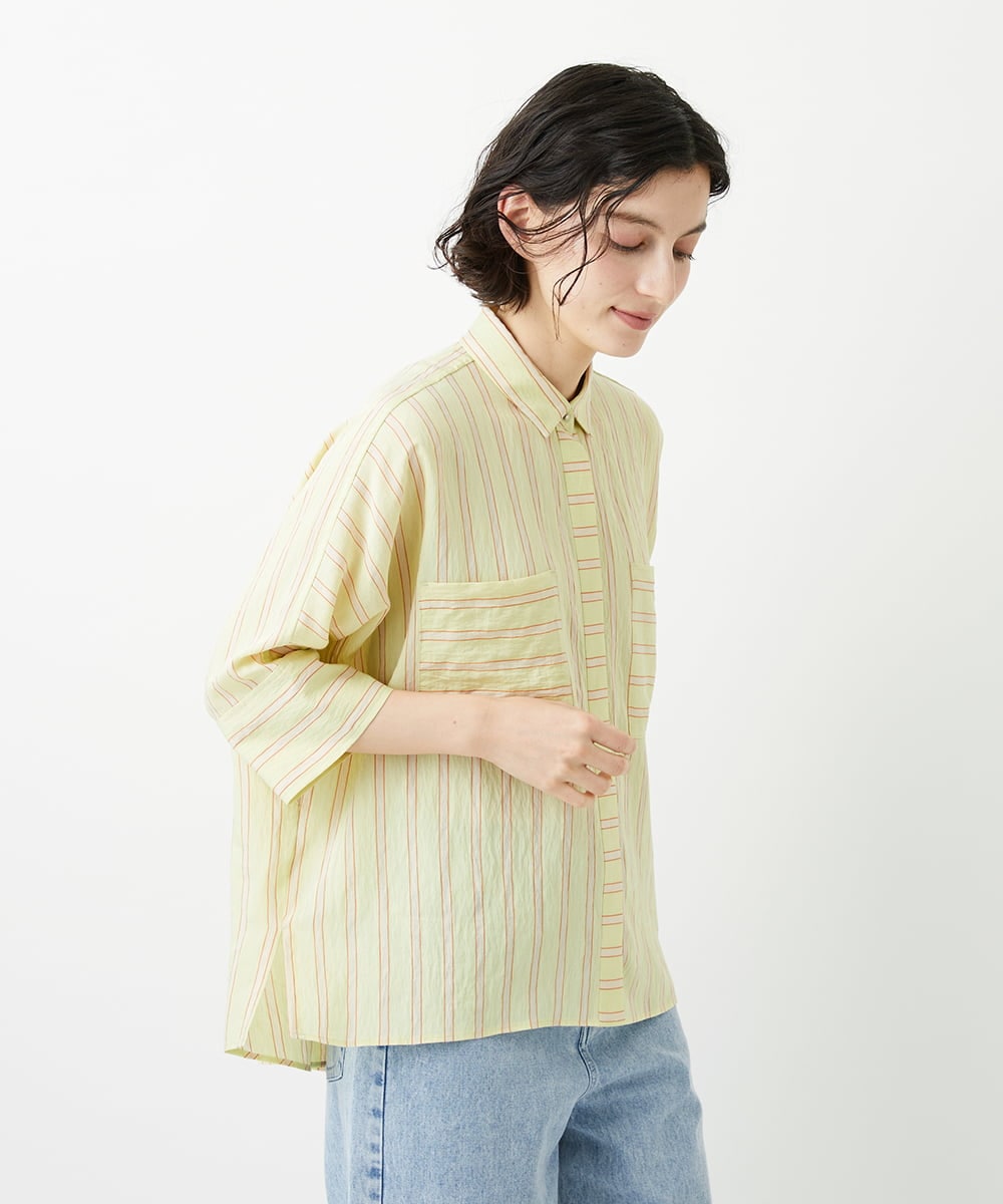 PHBGD04270 GEORGES RECH(小さいサイズ) バンドカラードルマンスリーブブラウス