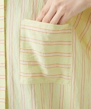 PHBGD04270 GEORGES RECH(小さいサイズ)(メゾン ドゥ サンク) バンドカラードルマンスリーブブラウス ライトイエロー