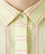 PHBGD04270 GEORGES RECH(小さいサイズ)(メゾン ドゥ サンク) バンドカラードルマンスリーブブラウス ライトイエロー