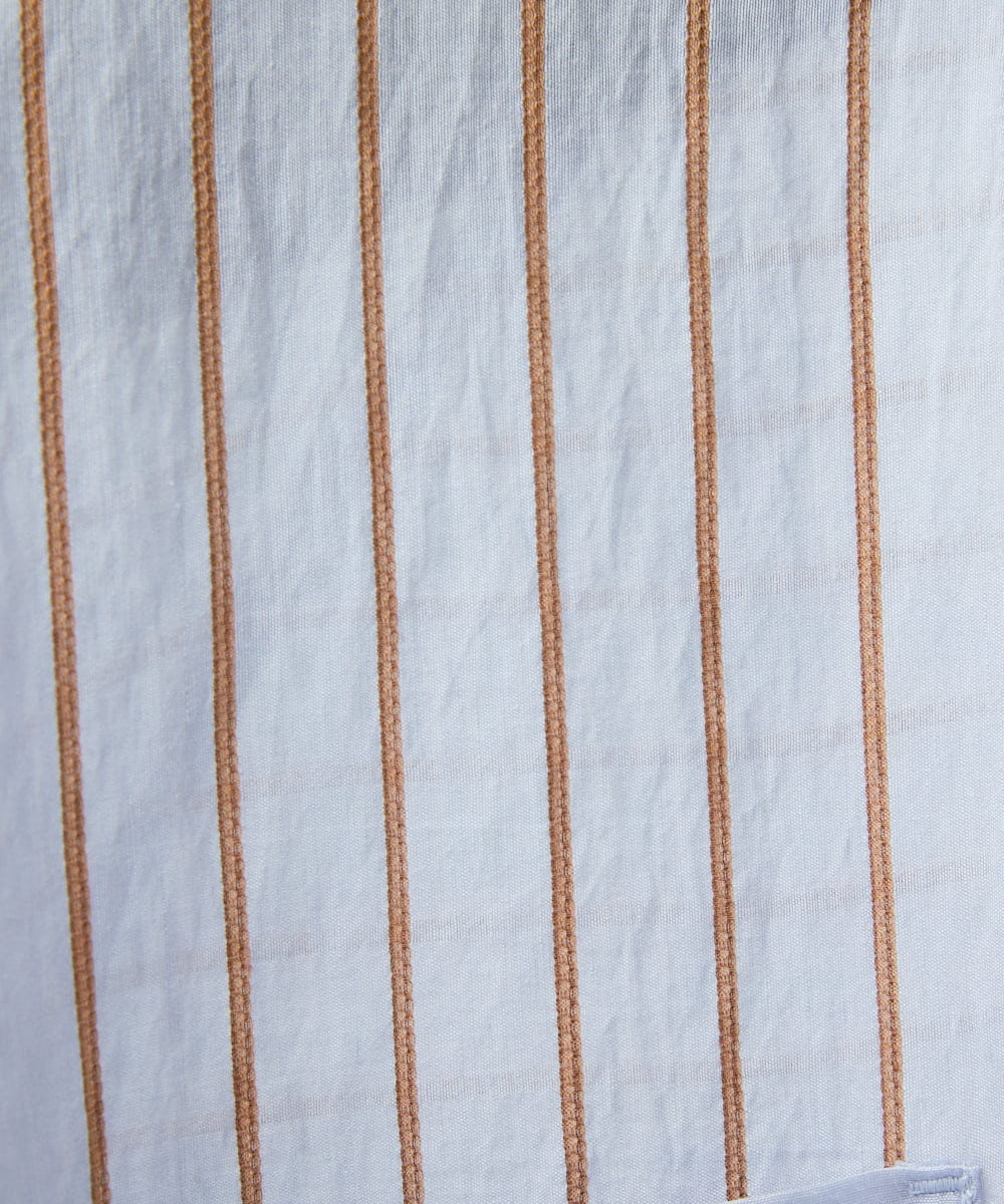 PHBGD04270 GEORGES RECH(小さいサイズ)(メゾン ドゥ サンク) バンドカラードルマンスリーブブラウス ライトイエロー