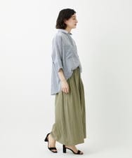 PHBGD04270 GEORGES RECH(小さいサイズ)(メゾン ドゥ サンク) バンドカラードルマンスリーブブラウス ライトイエロー