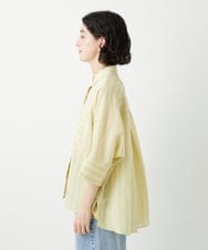 PHBGD04270 GEORGES RECH(小さいサイズ)(メゾン ドゥ サンク) バンドカラードルマンスリーブブラウス ライトイエロー