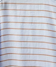 PHBGD05270 GEORGES RECH(小さいサイズ)(メゾン ドゥ サンク) バンドカラードルマンスリーブロングブラウス ライトブルー