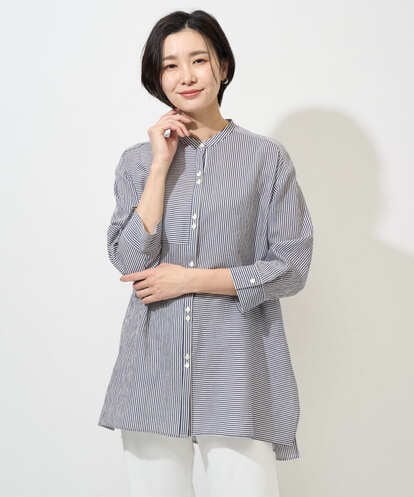 PHBGD05270 GEORGES RECH(小さいサイズ) バンドカラードルマンスリーブロングブラウス