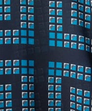 PHBGD14290 GEORGES RECH(小さいサイズ)(メゾン ドゥ サンク)  [日本製/セットアップ対応]ジオメトリックスカーフ柄ブラウス ベージュ系