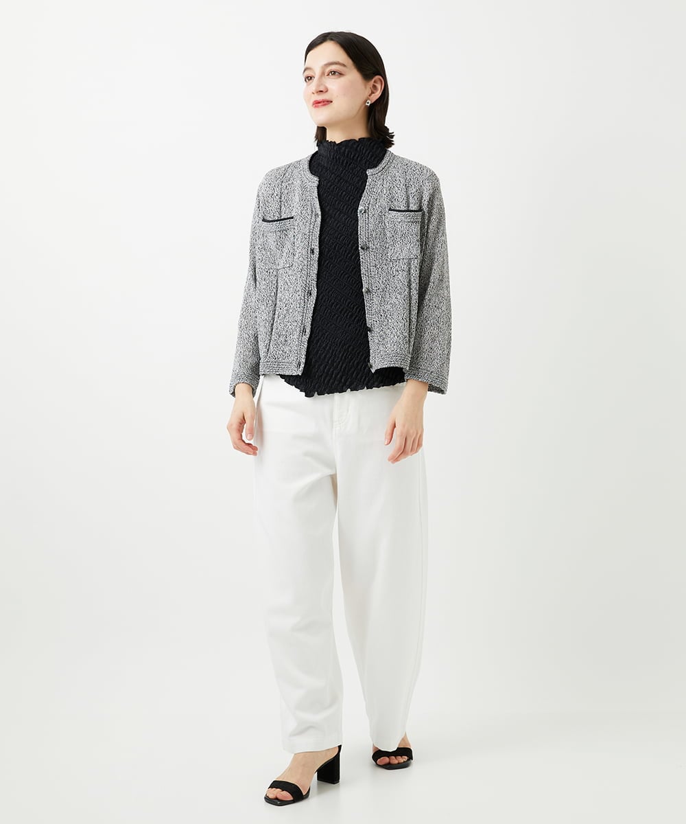 PHBGD20230 GEORGES RECH(小さいサイズ)(メゾン ドゥ サンク) プリーツフレンチスリーブプルオーバー ベージュ