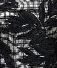 PHBGD37290 GEORGES RECH(小さいサイズ)(メゾン ドゥ サンク) メッシュアップリケドルマンスリーブブラウス ブラック