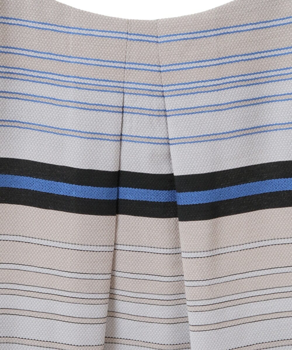 PHBGS27290 GEORGES RECH(小さいサイズ)(メゾン ドゥ サンク) [セットアップ対応]MANTECOボーダー柄ノースリーブブラウス ブルー系