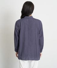 PHBGT48270 GEORGES RECH(小さいサイズ)(メゾン ドゥ サンク) ヘムラインカラーシャツ ネイビー