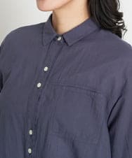 PHBGT48270 GEORGES RECH(小さいサイズ)(メゾン ドゥ サンク) ヘムラインカラーシャツ ネイビー