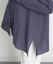 PHBGT48270 GEORGES RECH(小さいサイズ)(メゾン ドゥ サンク) ヘムラインカラーシャツ ネイビー