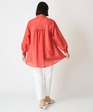 PHBGV30290 GEORGES RECH(小さいサイズ)(メゾン ドゥ サンク) ローンピンタックブラウス ブルー
