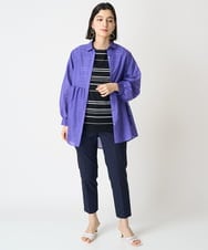 PHBGV30290 GEORGES RECH(小さいサイズ)(メゾン ドゥ サンク) ローンピンタックブラウス ブルー