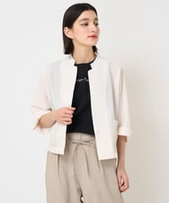 PHBGV50330 GEORGES RECH(小さいサイズ)(メゾン ドゥ サンク)  [セットアップ対応]サッカーショートシャツジャケット アイボリー