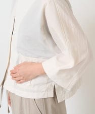 PHBGV50330 GEORGES RECH(小さいサイズ)(メゾン ドゥ サンク)  [セットアップ対応]サッカーショートシャツジャケット アイボリー