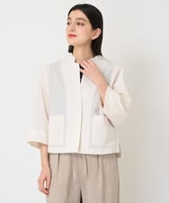 PHBGV50330 GEORGES RECH(小さいサイズ)(メゾン ドゥ サンク)  [セットアップ対応]サッカーショートシャツジャケット アイボリー