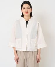 PHBGV50330 GEORGES RECH(小さいサイズ)(メゾン ドゥ サンク)  [セットアップ対応]サッカーショートシャツジャケット アイボリー